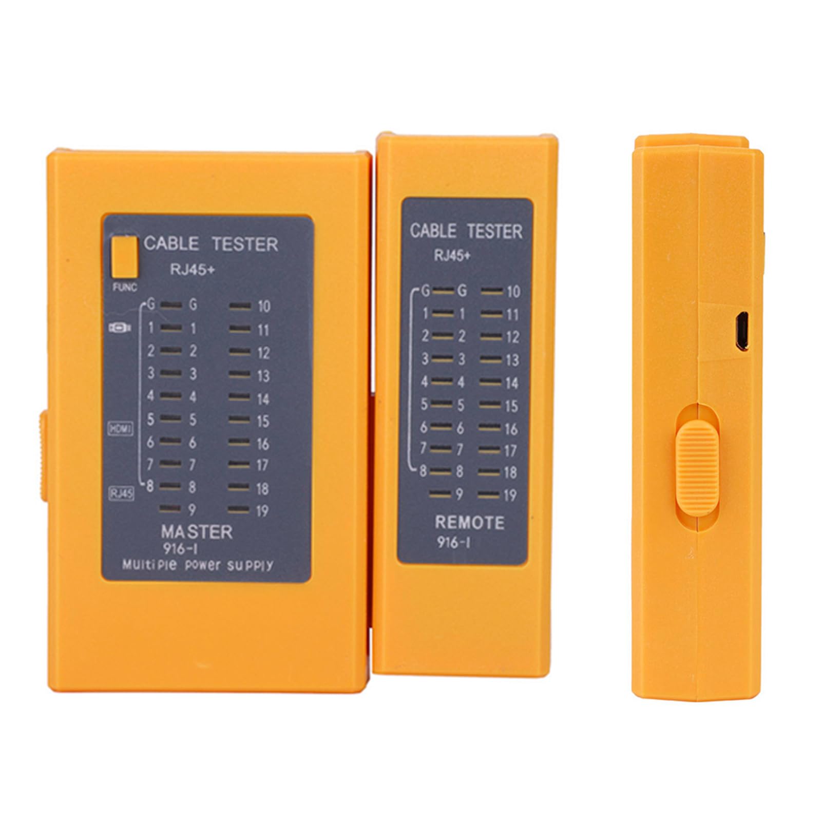 2-in-1 HDMI Cable Tester and RJ45 Ethernet Cable Tester - Portable Digital Cable Mapper Tool for Network and Video Cable Testing