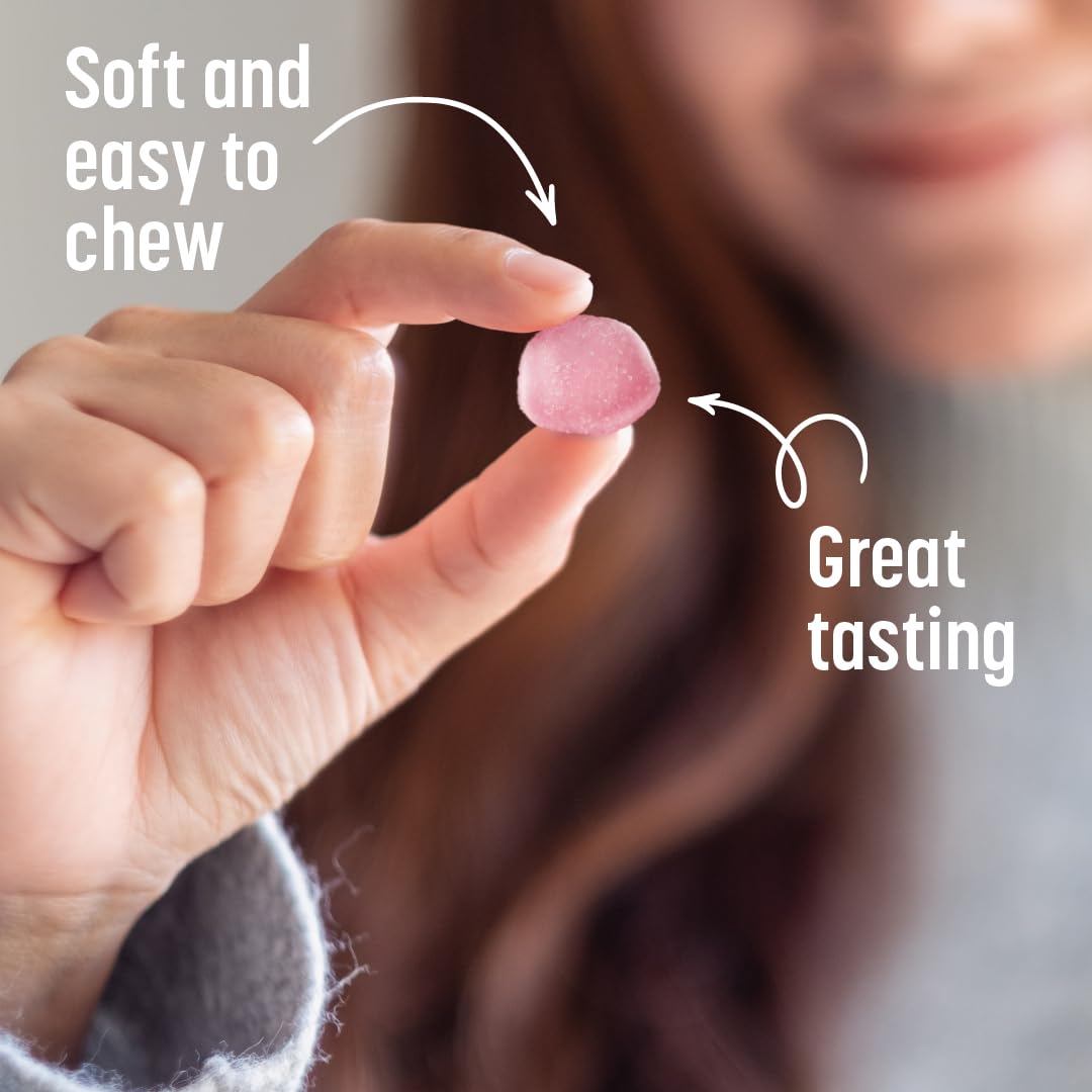 TUMS Gummy Bites Dietary Supplement for Occasional Heartburn Relief, Upset Stomach and Acid Indigestion, Great for a Summer BBQ - Cherry Berry Burst - 108 Count