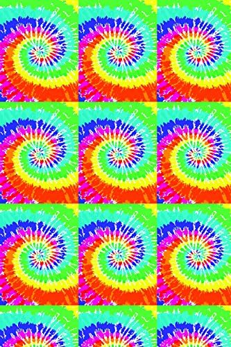 Tie-Dye Regular Colored Pattern Heat Transfer Vinyl Sheet for Silhouette 12" x 18" HTV for Clothing - Free Bonus Transfer Mask Included Premium Heat Transfer Vinyl