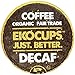 EKOCUPS Organic Artisan Coffee,  Decaf , Light roast for Keurig K-cup single serve Brewers, 13g, 10 count