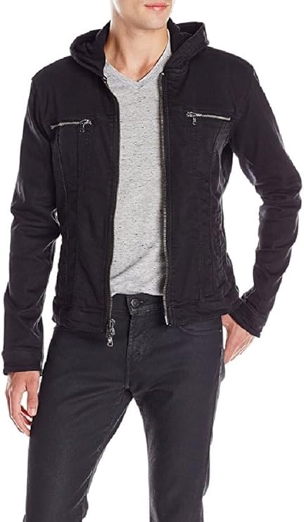 john varvatos black denim jacket