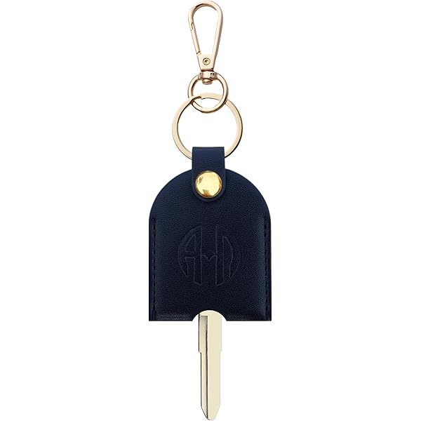Gjinxi 2PCS Leather Car Key Sleeve, Vintage Broken Loop Replacement PU Keychain Protector, Stylish Auto Key Holder Covers For Women Men