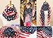 Women Girl Scarves American Flag US Flag Patriotic Theme Scarves