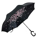 FUNTRESS Windproof Compact Umbrella For Woman,UV