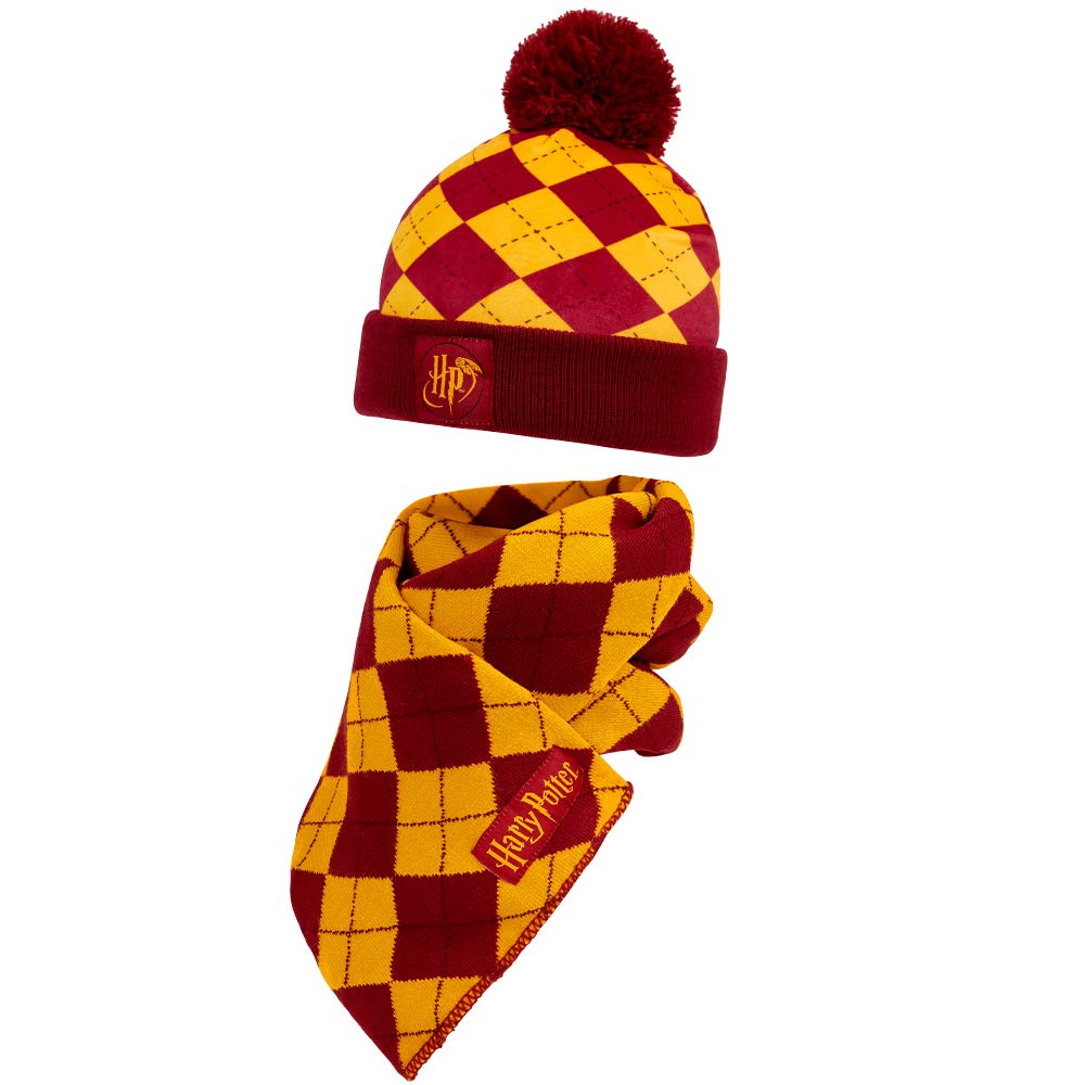 gryffindor hat and scarf set