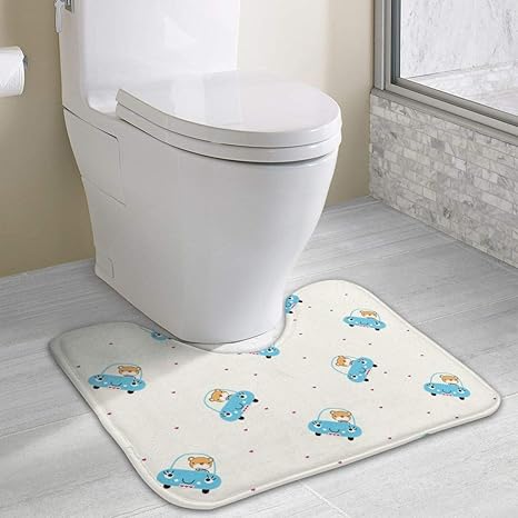 Amazon Co Jp トイレマット 便座マット 足元マット 車に乗る熊 ロング かわいい 大判 耳長 滑り止め ふかふか 人気フロアマット 使い捨て 速乾 おしゃれ 北欧 デザイン 洗浄 Home Kitchen