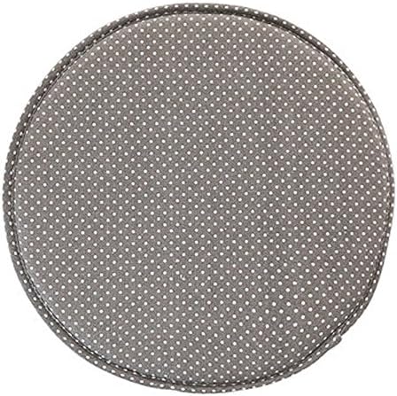 ISINO Fabric Chair Seat Student Thickened Round Pad Bar Stool Pad(gray/white)