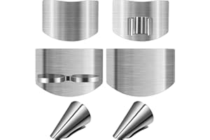 Stainless Steel Finger Protectors Finger Guard,Stainless Steel Finger Guard Finger Protector,6Pcs Finger Guard Slicing Cuttin