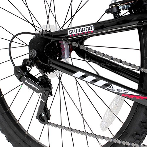 26" Hyper Summit Men's Mountain Bike, Silver Aluminum Frame Bicycle