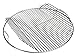 Stronger Design - 22 Inch 304 Stainless Steel 4.5 mm Hinged Grilling / Cooking Replacement Grate - For use in 22