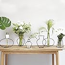 ZONYEO Minimalist Metal Vase Type D Black