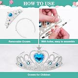 Vicloon Elsa Princess Tiara Wand Gloves Braid Cosplay Costume Set 10pcs view 4