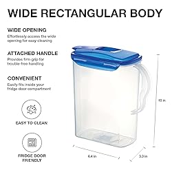 LocknLock Aqua Fridge Door Water Jug with Handle