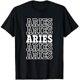 Aries Astrology Zodiac Sign Aries Horoscope Aries T-Shirt
