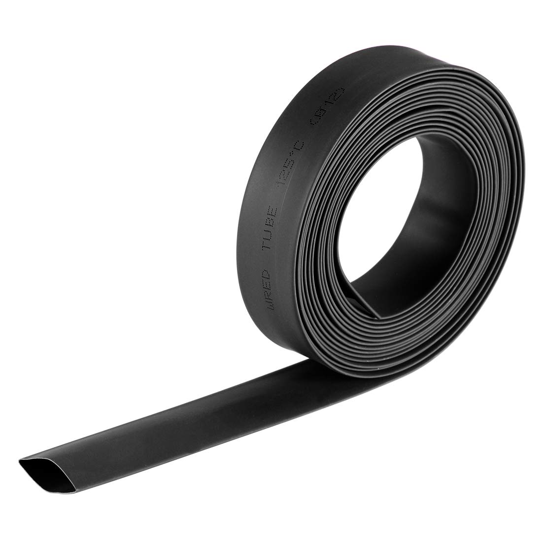sourcing map Heat Shrink Tubing, 1/2"(12mm) Dia 2:1 rate Shrinkable Tube Cable Sleeve 10ft - Black
