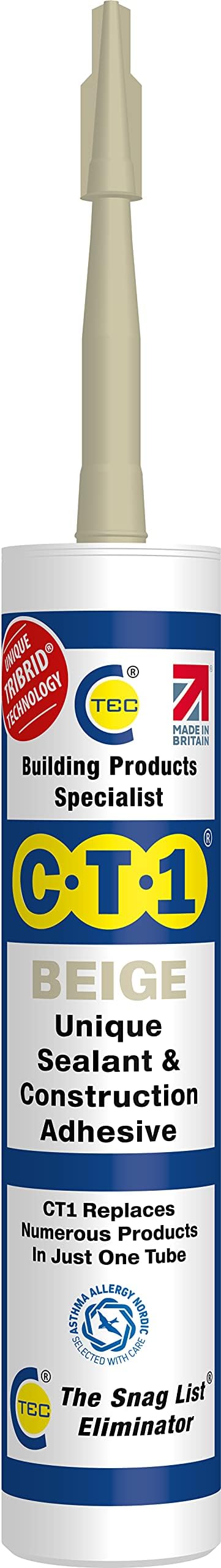 CT1 CT1BIEGE Beige TRIBRID Multi Purpose Sealant & Adhesive 290ml
