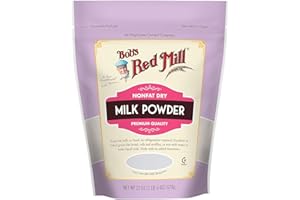 AZEKO Non Fat Dry Milk Powder, Premium Quality - 22 Oz - By Bobs Mills