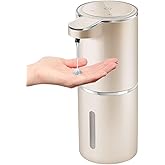 Gotofine Automatic Liquid Soap Dispenser,4-Level Adjustable, Wall Mount,USB Rechargeable,12.8oz/ 380ml,Touchless Hand & Dish Soap Dispenser for Bathroom, Kitchen,Hotel, Restaurant