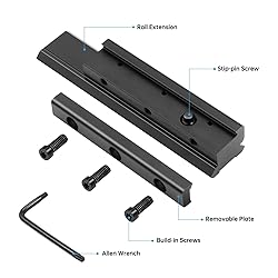 Dovetail to Picatinny Rail Adapter, 11mm Dovetail
