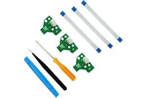 CTHTBZ 3PCS JDS-011 Assembly Replacement Charging Port for PS4 DualShock 4,Charger Socket Board Connector Module for PlayStat