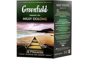 Greenfield Milky Oolong Pyramid Collection 20 Pyramids In Special Foil Sachets Oolong Tea Finely Selected Speciality Tea