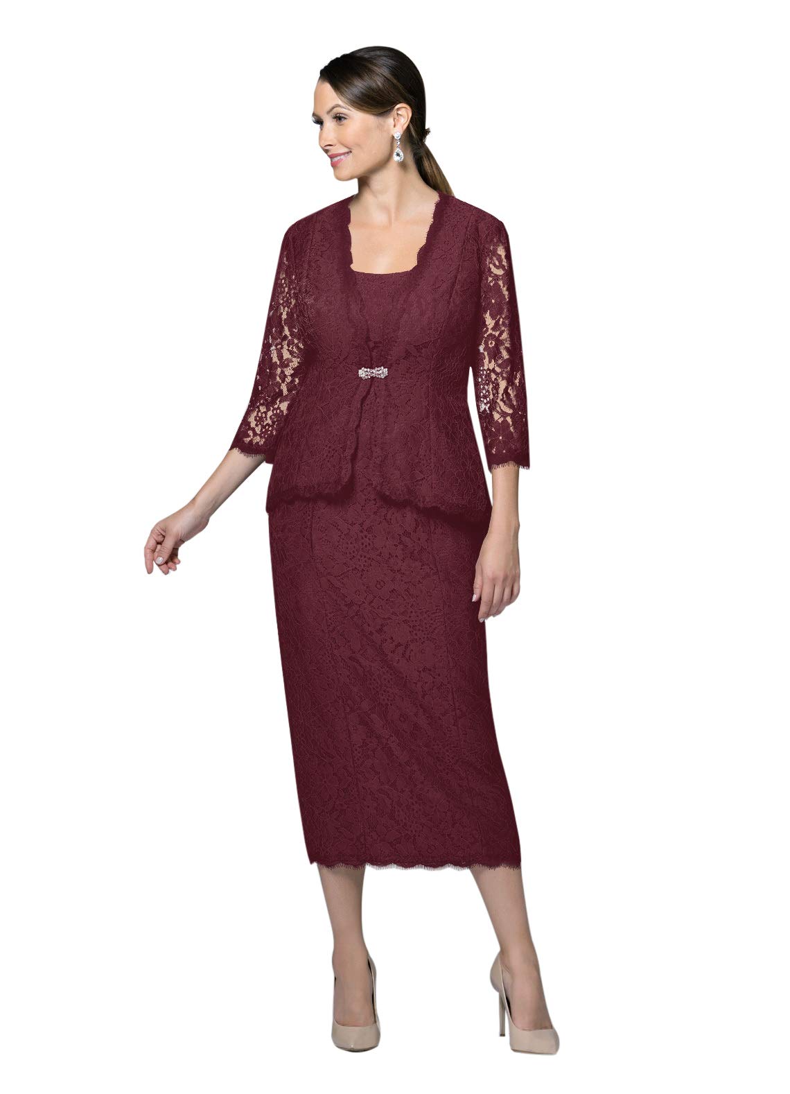 cabernet mother of the bride dresses