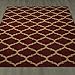 Machine Washable Moroccan Trellis Design Jute Back 5x7 Modern Indoor Area Rug for Living Room, Bedroom, Dining Room, Office, 5'3