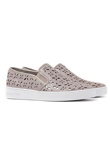 michael kors keaton slip on silver