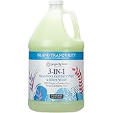 Ginger Lily Farms Botanicals 3-in-1 Shampoo, Conditioner & Body Wash, Island Tranquility, 100% Vegan & Cruelty-Free, Green Tea & Lemongrass Scent, 1 Gallon (128 fl oz) Refill