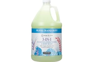 Ginger Lily Farms Botanicals 3-in-1 Shampoo, Conditioner & Body Wash, Island Tranquility, 100% Vegan & Cruelty-Free, Green Tea & Lemongrass Scent, 1 Gallon (128 fl oz) Refill