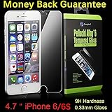 iPhone 6S Screen Protector: Amplim® Front Ballistic Tempered Glass Cover Case Friendly, Ultra Clear HD Rounded Edge, 3D Touch Full Coverage, Scratch Proof Anti Fingerprint (Apple-6-Premium-Film-Pack)