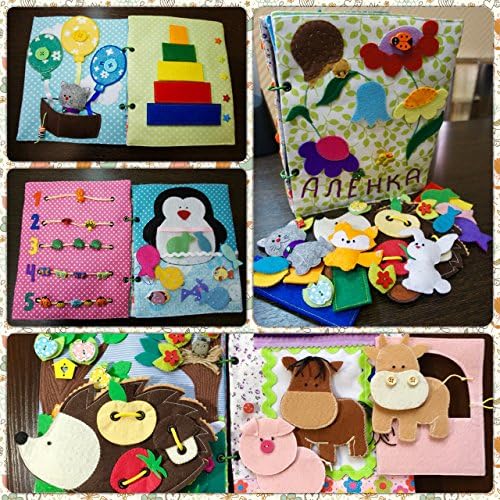 Quiet Book: Complete product, Personalized Busy book, Toddlers activity, Educational toy, Travel toy, Fine Motor Skills toys, Montessori