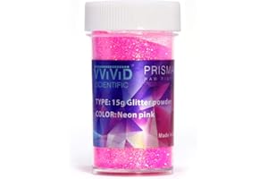 VViViD Prisma65 Neon Pink Fine Glitter Powder for Arts & Crafts 15g Jar (1 Unit)