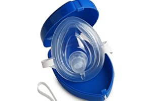 AVEEN CPR Mask with One-Way Valve for Emergency First Aid, Compact, Portable, and Essential for Emergency Response and Rescue
