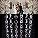 Fashionclubs 33ft Acrylic Clear Diamond Garland Strands Crystal Beads Chain For Christmas/Wedding Decoration