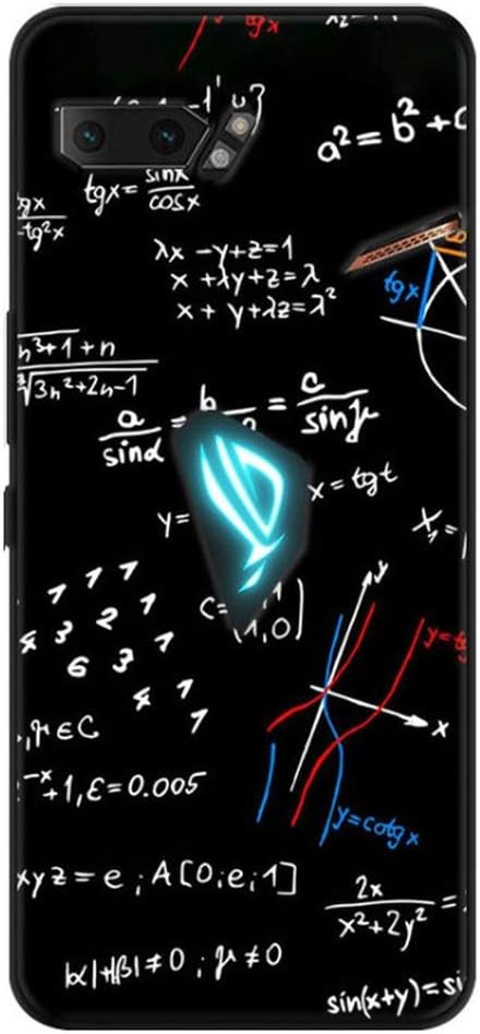 MEIshop Silicone Case for Asus ROG Phone 2 ZS660Case Black Bumper Soft TPU Back Cover for Asus Rog Phone II Phone Case Rog Phone2 Bag,ZS660KL,2
