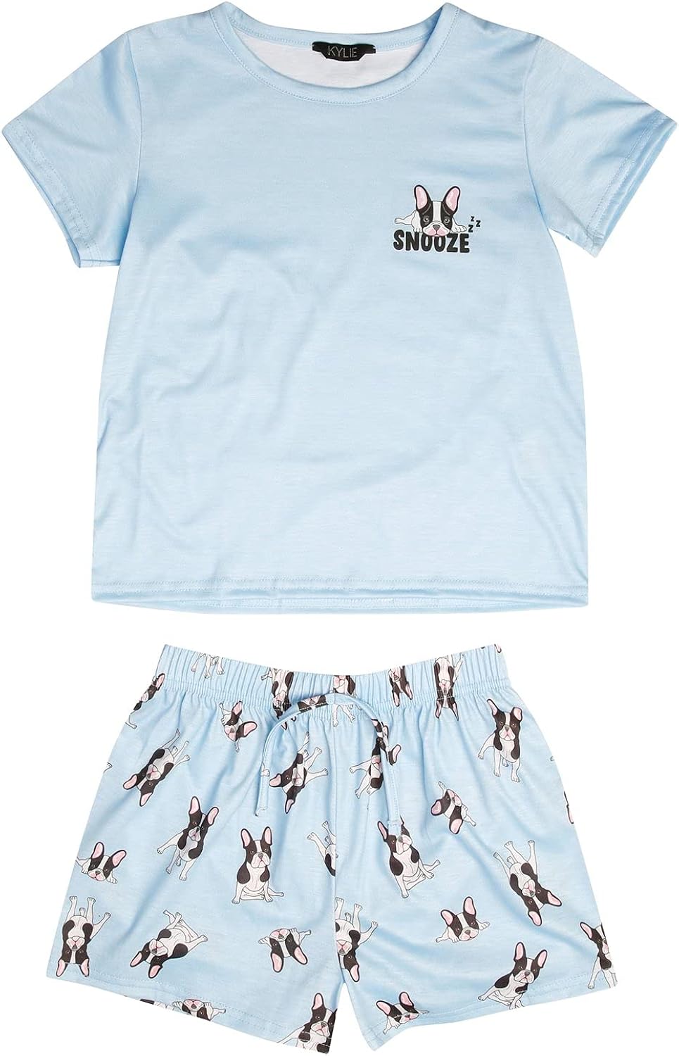 M&Co Teen Frenchie Pyjama Set Amazon.co.uk Clothing