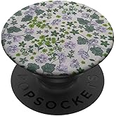 Green Lavender Floral Pattern PopSockets Adhesive PopGrip