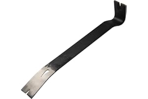 KSEIBI 285150 Hand Wonder Crow Bar Tool, Steel Nail Puller Paint Lid Lifter Trim Small Flat Pry Bar 15" inch for Prying, Scraping, Lifting, Pulling, Utility Claw Wonderbar