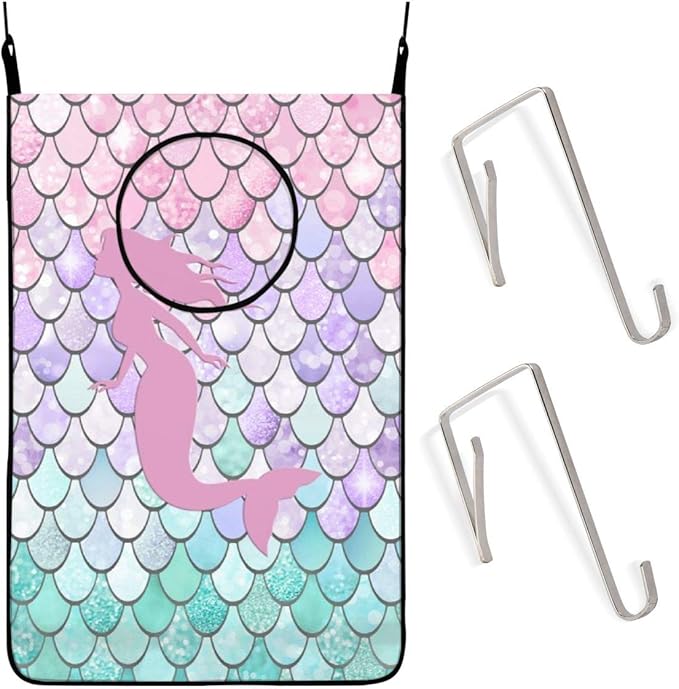 wellay Wäschesammler zum Aufhängen, Meerjungfrau-Silhouette