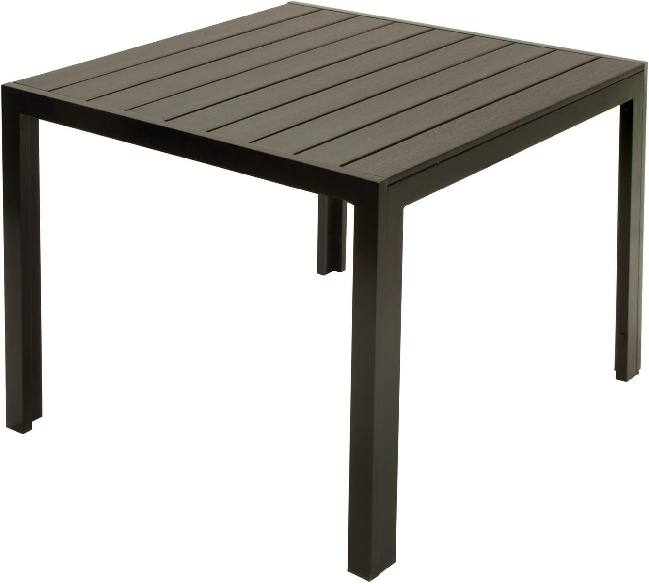 Cosco Outdoor Resin Slat, Square Dining Table, 35.4 by 35.4-Inch: Furniture & Decor