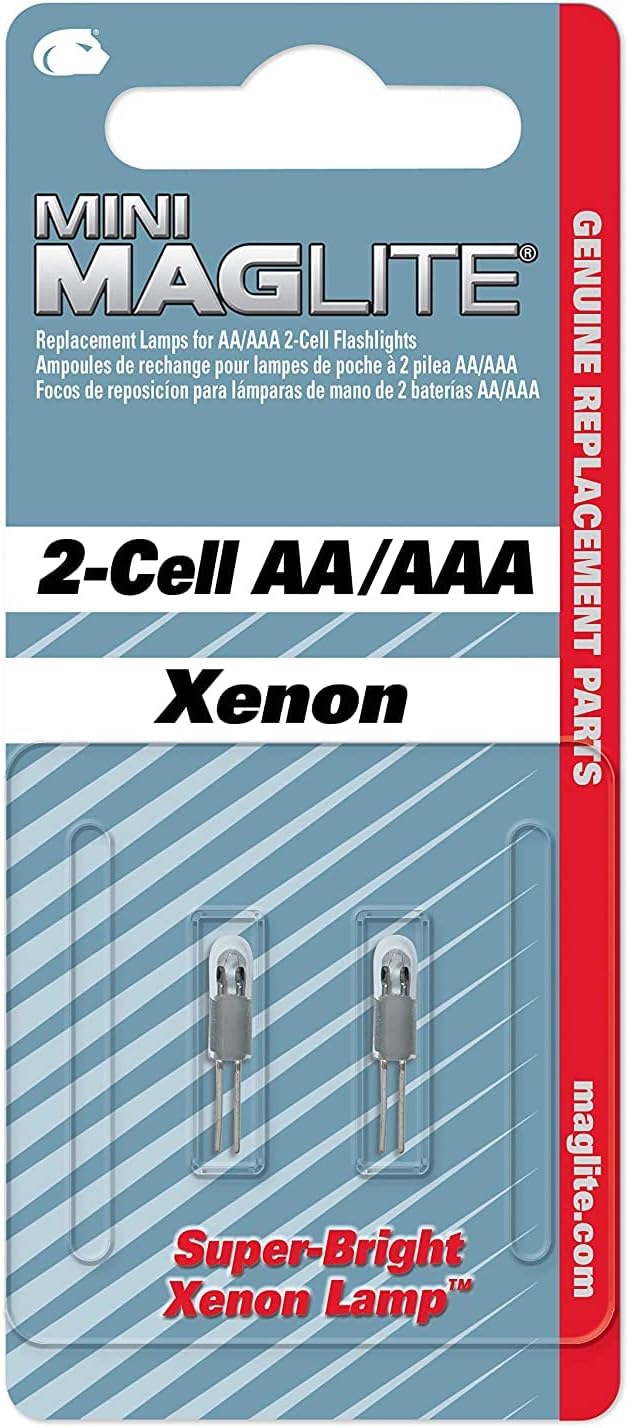 Maglite Mini Bulb AA/AAA 2 Count Pack for Maglite Flashlights