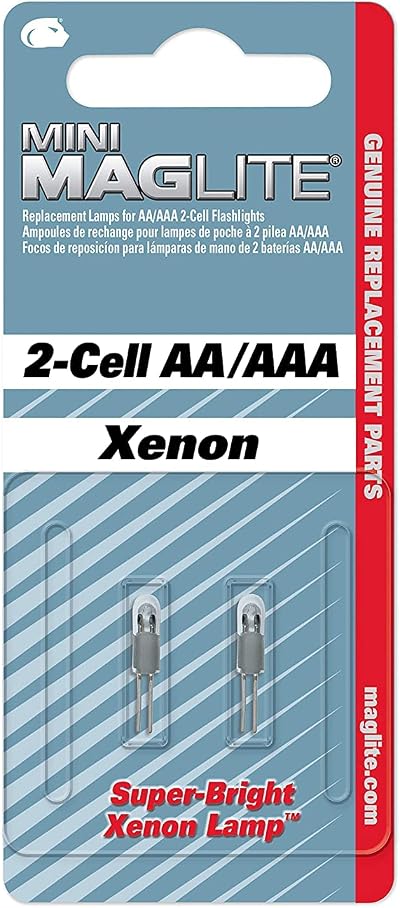 Maglite Mini Bulb AA/AAA 2 Count Pack for Maglite Flashlights