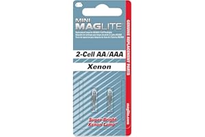 Maglite Replacement Lamps for 2-Cell AA Mini Flashlight, 2-Pack