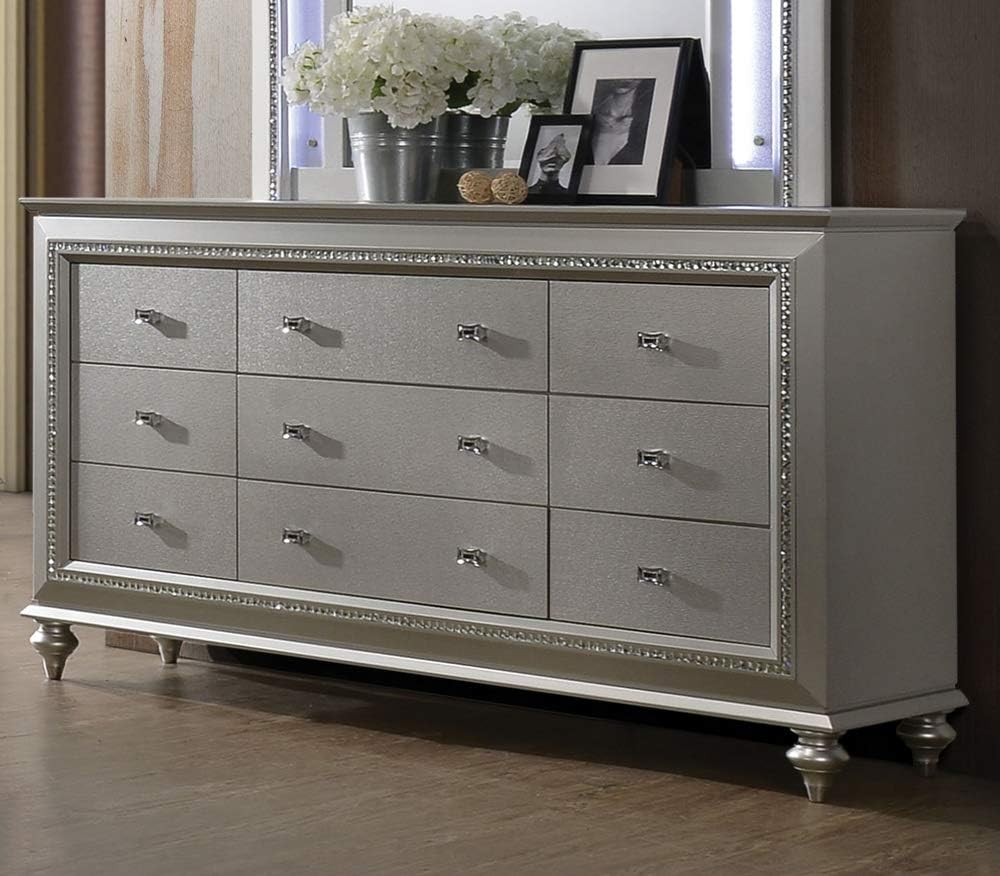 Amazon Com Acme Furniture 27235 Dresser With 9 Storage Drawers