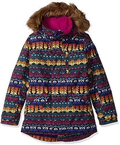 Burton Youth Girls Aubrey Parka Jacket Figaro Stripe X Small