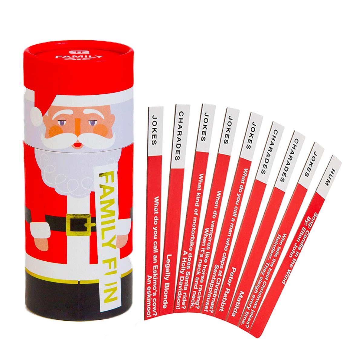 Talking Tables Santa Dipsick Christmas Kids Game - Include Charades, Jokes, Dares - Ideal Stocking Filler Gift Idea