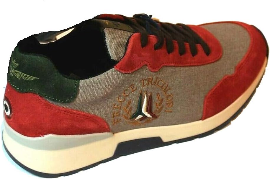 Aeronautica Militare Men's Trainers 90644 Arancio-Oliva