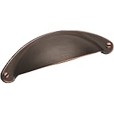 Amerock | Cabinet Cup Pull | Oil Rubbed Bronze | 2-1/2 inch (64 mm) Center to Center | Cup Pulls | 1 Pack | Drawer Pull | Dra