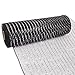 LaRibbons Halloween Deco Mesh Ribbon, 6 inch x 30 feet(10 Yard) Each Roll, Metallic Foil Black Rolls for Wreaths, Swags and Decorating - 4 Rolls